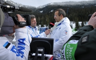 Live interview for Estonian National TV.