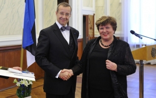 Venta Kocere – promoter of cultural relations between Estonia and Latvia.
Order of the Cross of Terra Mariana, V class.