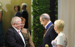 Minister of Justice, Mr. Rein Lang, and Mrs. Ulvi Kuusk.