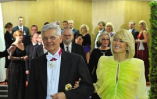 Mr. Enn Veskimägi, President of the Estonian Employers' Confederation and Mrs.Heli Veskimägi