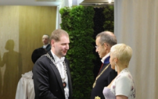 Mr. Urmas Kruuse, Mayor of Tartu and Mrs. Katrin Kruuse