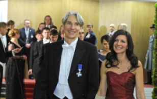 Mr. Mikko Fritze, Director of the Foundation Tallinn 2011 and Mrs. Maria Fernanda Perinot de Fritze