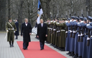 Aserbaidžaani president Ilham Alijevi riigivisiit Eestisse. Ametlik vastuvõtu tseremoonia