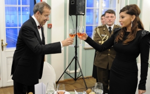 State dinner of President Ilves and Evelin Ilves in honour of the President of Azerbaijan and Mrs. Mehriban Aliyeva.
