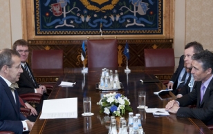 President Ilves meets Secretary General of NATO, Mr. Anders Fogh Rasmussen.