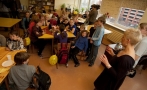 Evelin Ilves lectured pupils on healthy eating