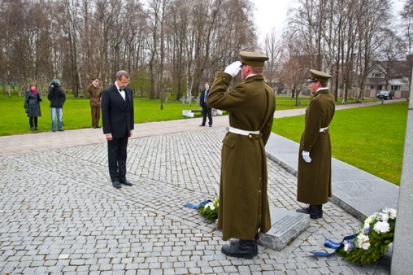Memorial event for those who died during WW II