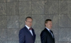 President Ilves and the CEO of Eesti Raudtee, Mr. Kaido Simmermann.