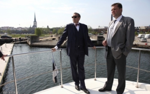 President Ilves and Mr. Allan Kiil, Member of the Board of Tallinna Sadam.