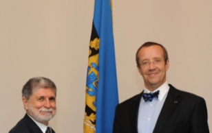 Brazilian Foreign Minister Celso Amorim and President Ilves.