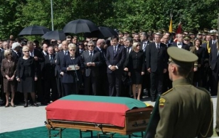 Funeral of late former Lithuanian president Algirdas Brazauskas in Vilnius.