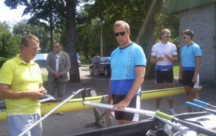 President Ilves went rowing in Pärnu