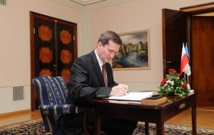 The ambassador of the Republic of Poland Grzegorz Marek Poznański