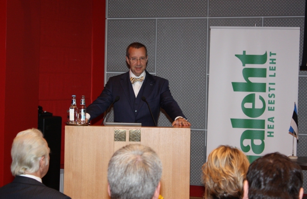 President Ilves at the Farmer of the Year award ceremony