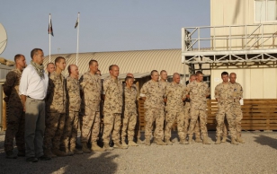 Afganistanis langenud Eesti kaitseväelastele püstitatud mälestusmärgi avamine