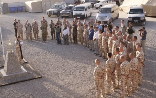 Afganistanis langenud Eesti kaitseväelastele püstitatud mälestusmärgi avamine