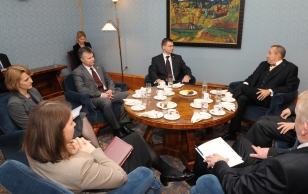 President Ilves kohtus Läti peaministriga