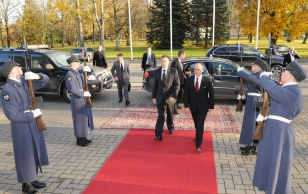 Президент Ильвес встретился с премьер-министром Латвии