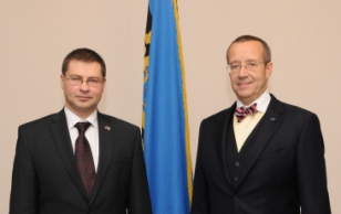 President Ilves kohtus Läti peaministriga