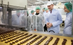 Mrs. Evelin Ilves, Mr. Kaido Kaare, CEO of Kalev Chocolate Factory, and Ms Evelin Heiberg, Product Development Specialist