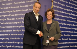 President Ilvese ja Euroopa Komisjoni digitaalarengu voliniku Neelie Kroes'i kohtumine