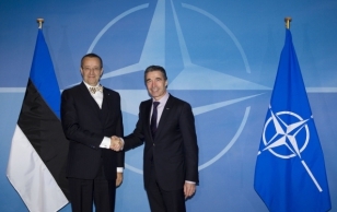 President Toomas Hendrik Ilves kohtumisel NATO peasekretäri Anders Fogh Rasmussen'iga