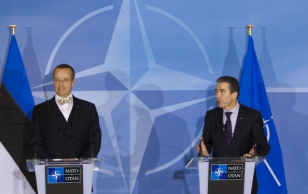 The President of Estonia, Mr. Toomas Henrik Ilves and the NATO Secretary General, Mr. Anders Fogh Rasmussen