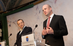 President Toomas Hendrik Ilvese kohtumine Rootsi peaministri Fredrik Reinfeldt'iga.