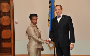 The Ambassador of the Republic of Rwanda, Ms. Immaculee Uwanyiligira