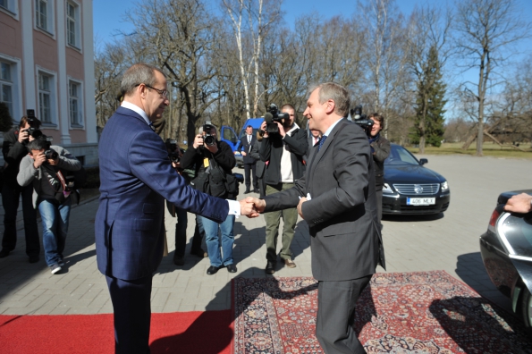 President Toomas Hendrik Ilves ja Belgia peaminister Yves Leterme