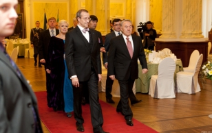 President Toomas Hendrik Ilvese ja Evelin Ilvese antud ametlik õhtusöök Kasahstani presidendi Nursultan Nazarbajevi auks