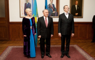 President Toomas Hendrik Ilvese ja Evelin Ilvese antud ametlik õhtusöök Kasahstani presidendi Nursultan Nazarbajevi auks