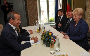 President Toomas Hendrik Ilvese ja Leedu president Dalia Gribauskaytė kohtumine