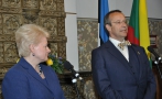 Leedu president Dalia Gribauskaytė ja president Toomas Hendrik Ilves