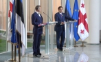 President Toomas Hendrik Ilvese ja Gruusia riigipea Mihhail Saakašvili pressikonverents