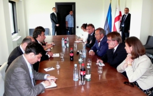 Meeting with the Georgian Prime Minister Mr. Nika Gilauri