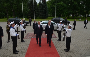 Läti president Andris Bērziņš ja president Toomas Hendrik Ilves