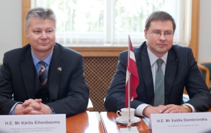 Kohtumine Läti peaminister Valdis Dombrovskis'ega