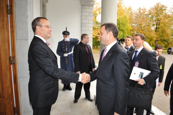 President Toomas Hendrik Ilves ja Moldova peaminister Vladimir Filat