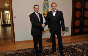 Moldova peaminister Vladimir Filat ja president Toomas Hendrik Ilves