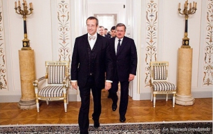 President Toomas Hendrik Ilves and the President of Poland, Bronisław Komorowski