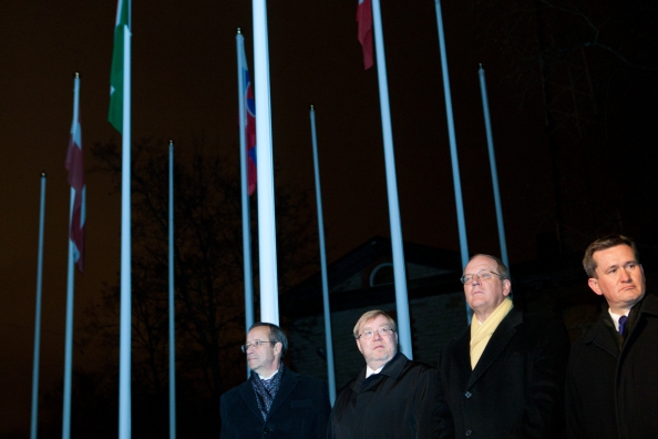 President Toomas Hendrik Ilves osales NATO küberkaitsekeskuse pidulikul tseremoonial, millega tähistati USA ja Poola liitumist keskusega.
