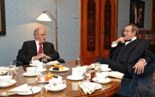 Iisraeli suursaadik Dan Ashbel ja president Toomas Hendrik Ilves