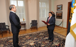 President Toomas Hendrik Ilves ja Sri Lanka suursaadik Oshadhi Jagath Kumara Alahapperuma
