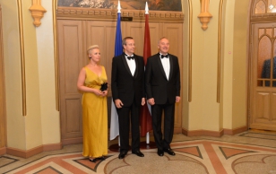 Riigiõhtusöök Läti presidendi Andris Bērziņš’i kutsel