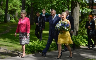 President Toomas Hendrik Ilves ja Evelin Ilves külastasid täna Riia Eesti Kooli