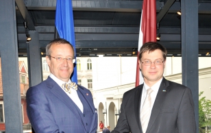 Kohtumine Läti peaministri Valdis Dombrovskisega