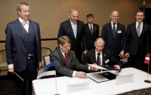 Läti ja Eesti Kaubandus-Tööstuskoja koostööleppe allkirjastamine