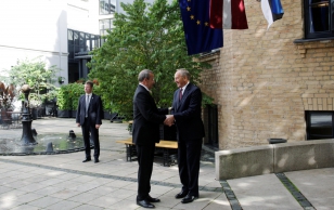 Meeting with the Latvian Head of State, Andris Bērziņš