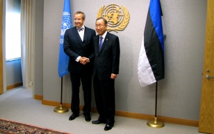 President Toomas Hendrik Ilves ja ÜRO peasekretär Ban Ki-moon
